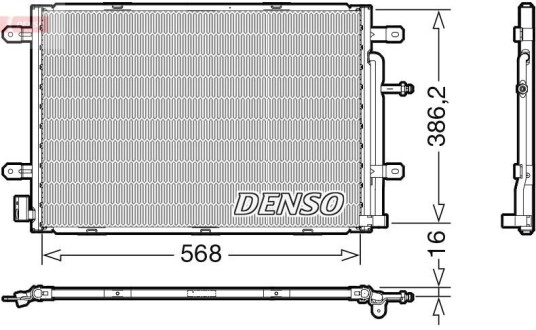 Kondensator DENSO DCN02039 Kondensator DENSO DCN02039