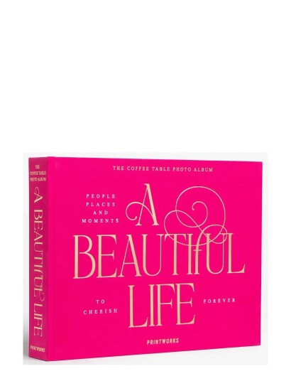 PRINTWORKS Landscape Photo Album A Beautiful Life Pink ONE SIZE