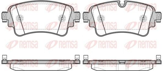 Bremseklosser REMSA 1669.08 Bremseklosser REMSA 1669.08