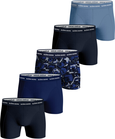 Björn Borg Men's Cotton Stretch Boxer 5p Multipack 4 L Björn Borg Men's Cotton Stretch Boxer 5p Multipack 4 L