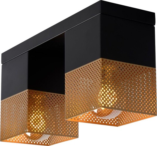 Renate 2 Taklampe  Lengde 32 Cm  Sort/Gull