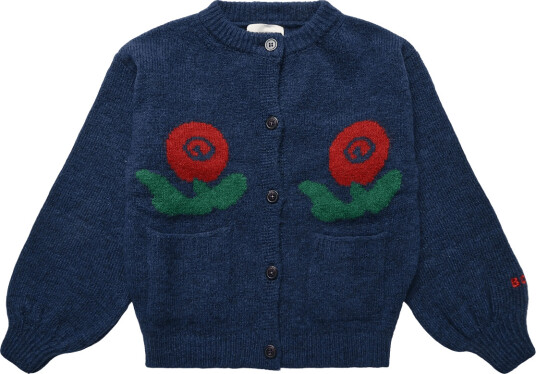 Bobo Choses Stamp Bloom Cardigan Bobo Choses Navy 148