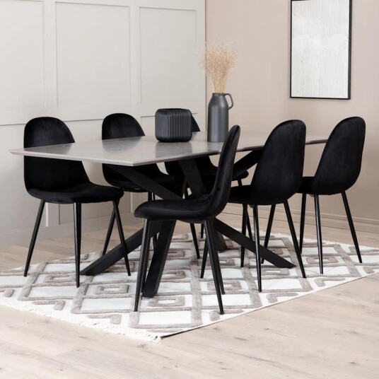 Venture Home Spisegruppe Venture Home Piata med 6 Pobbie Stoler GR22262 GR22262