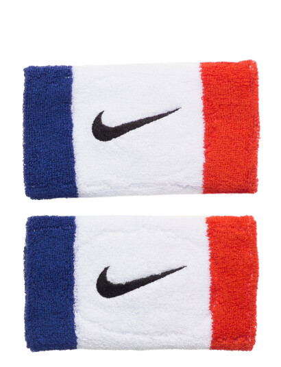 NIKE Equipment Nike Swoosh Doublewide Wristbands 2 Pk - Multi/patterned - ONE SIZE NIKE Equipment Nike Swoosh Doublewide Wristbands 2 Pk - Multi/patterned - ONE SIZE