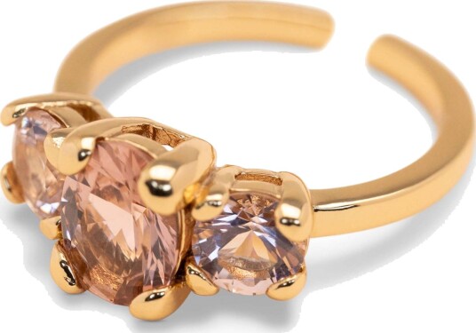 Lily and Rose Ines ring - Pink topaz (open)