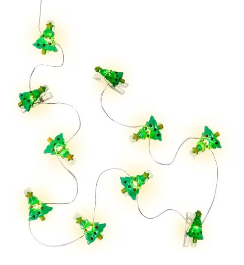 Goobay 10 LED fotoklipp lysstreng "juletre" Goobay 10 LED fotoklipp lysstreng "juletre"