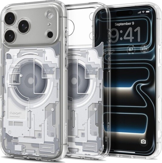 Spigen Ultra Hybrid MagSafe Deksel for iPhone 18/17 Pro Max - Zero One Hvit Spigen Ultra Hybrid MagSafe Deksel for iPhone 18/17 Pro Max - Zero One Hvit