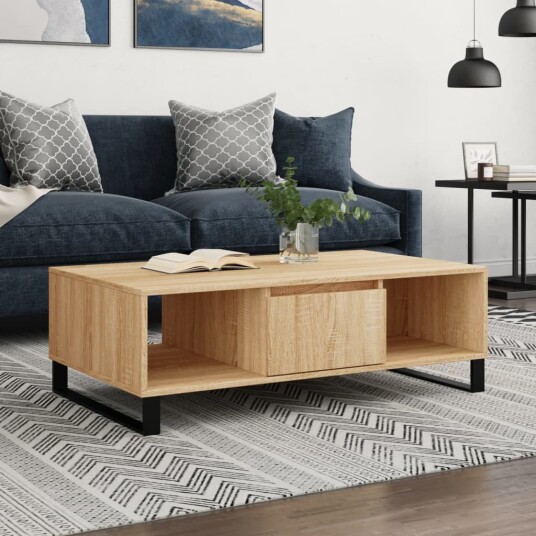 Salongbord Sonoma eik 104x60x35 cm konstruert tre 8720845439033