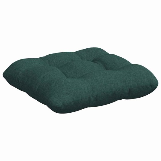 Seteputer 4 pcs Mørkegrønn 45 x 45 x 12 cm stoff