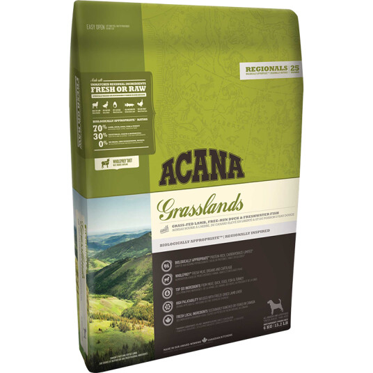 Acana Grasslands Tørrfôr for hunder 11,4 kg - Uten korn, Høy protein Acana Grasslands Tørrfôr for hunder 11,4 kg - Uten korn, Høy protein
