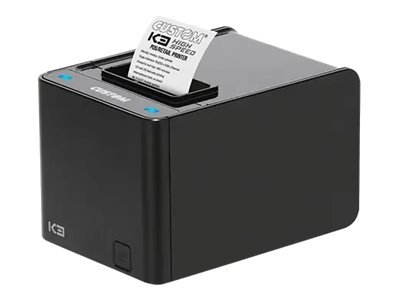 Custom K3 Hs Kvitteringsskriver Direktetermisk Rull (8 Cm) 203 Dpi Inntil 400 Mm/Sek Usb Lan Rs232 Kutter Custom K3 Hs Kvitteringsskriver Direktetermisk Rull (8 Cm) 203 Dpi Inntil 400 Mm/Sek Usb Lan Rs232 Kutter