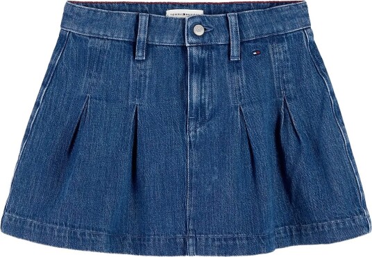 Tommy Hilfiger Denim Pleated Skirt Blue 152