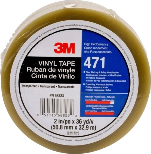 3M 471F/471T5033 PVC-tape transparent (L x B) 33 m x 50 mm, 1 rull