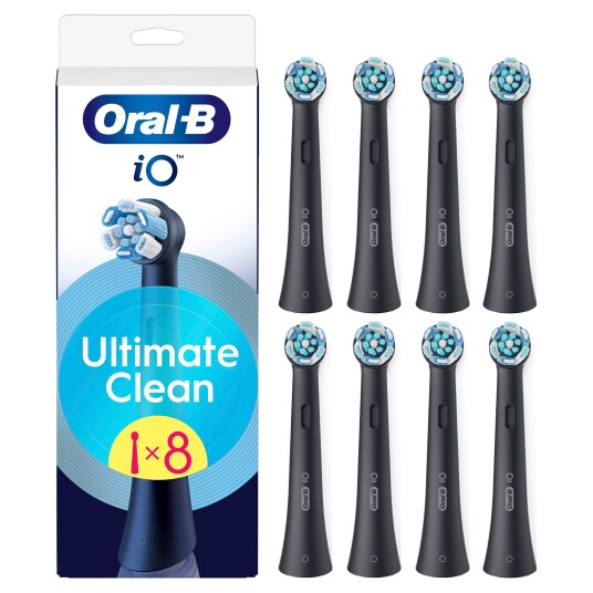 Oral-B iO Ultimate Clean børstehoder 8 stk svart