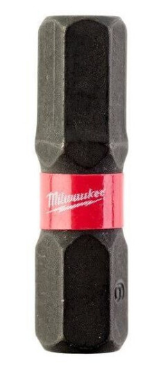 Milwaukee SHOCKWAVE HEX Bits 6x25 mm 2-pakning til Slagtrekker
