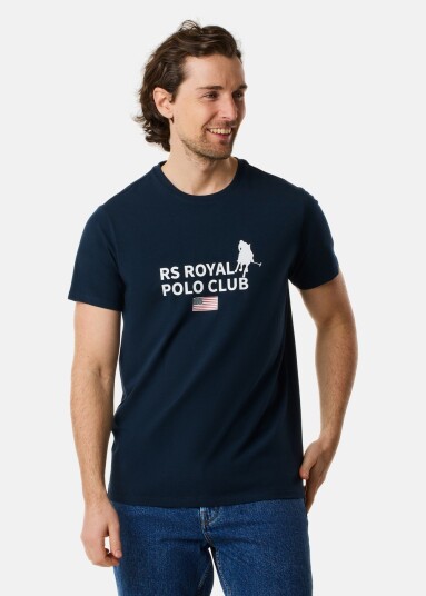 Rs Polo Rs Polo Logo Tee Dk. Navy Xl T Shirts