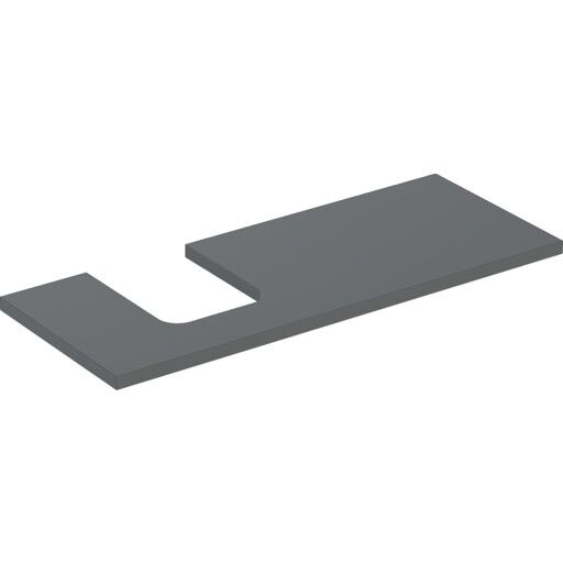 Geberit One benkeplate 119x47,3 cm matt antrasitt