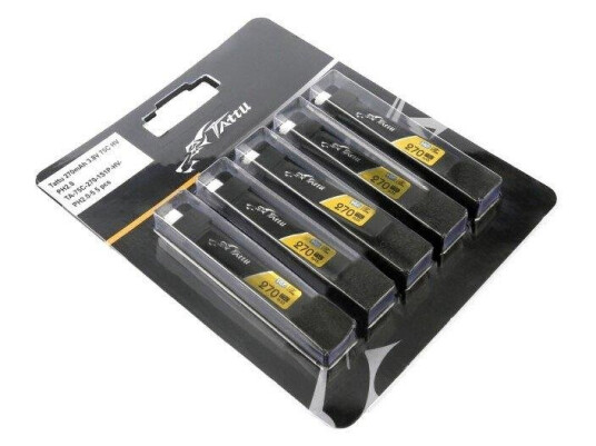 Gens Ace 1s 270mAh - 75C - Tattu PH2.0 5-Pack Gens Ace 1s 270mAh - 75C - Tattu PH2.0 5-Pack