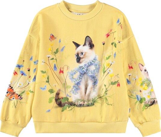 Molo Collegegenser Maxi Nature Bow Molo 7 år (122) Collegegenser Gul