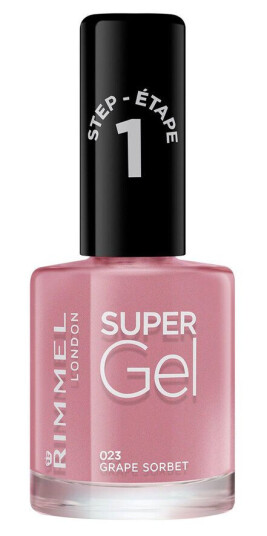 Rimmel London Super Gel Nail Polish #023 Grape Sorbet 12ml
