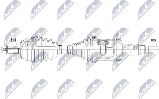 Nty Drivaksel NTY NPW VV 137