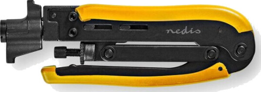 Nedis Kompresjonstang for Antennekabel RG58 RG59 RG6 RG7 RG11 - Gul / Sort