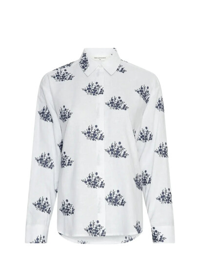 MSCH Copenhagen Mschryan Conella Shirt Emb - White - XS/S