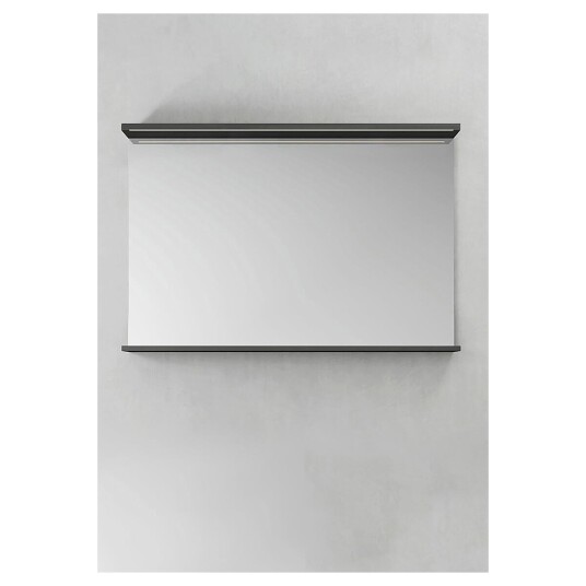 Hafa Store 1000 Speil m/LED-lys 100x70x11 cm Antrasitt