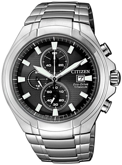 Citizen Herreklokke CA0700 86E Titanium Sort/Titan Ø43 mm Citizen Herreklokke CA0700 86E Titanium Sort/Titan Ø43 mm