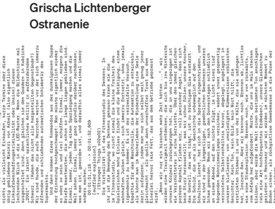 Grischa Lichtenberger Ostranenie CD