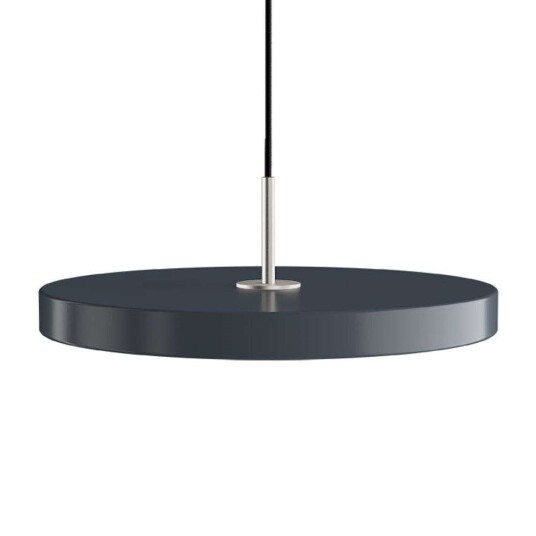 UMAGE - Asteria Pendel Anthracite Grey/Steel Top UMAGE - Asteria Pendel Anthracite Grey/Steel Top