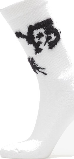 Sokker Y 3 Chito Graphic Crew Socks White M