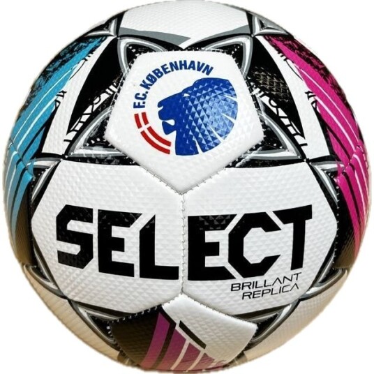 Select Fotball Brillant Replica v24 3F Superliga FC København Hvit/Svart/Rosa/Blå Str. 5