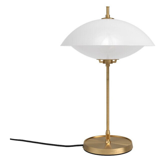 Fritz Hansen Clam Bordlampe Opal/ Messing Fritz Hansen Clam Bordlampe Opal/ Messing