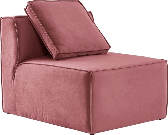 Jotex Sofamodul Liten Med Rygg + 1 Pute Tåkerosa BALTIMORE 1051604040