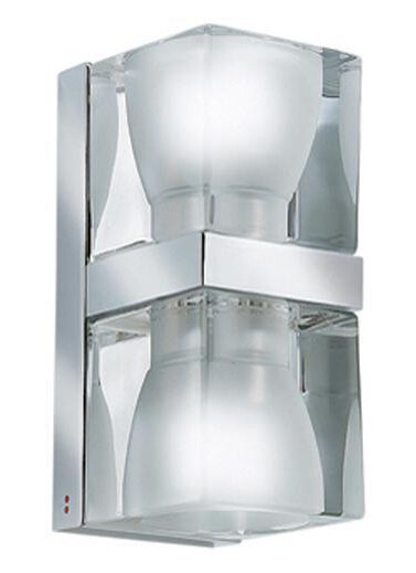 Fabbian Ice Cube Dobbelt Vegglampe Klar Fabbian Ice Cube Dobbelt Vegglampe Klar