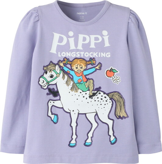 Name It Genser   NmfAnna   Pippi   Arvestykke Lilac   Name It   1½ år (86)   Genser Hvit Lilla
