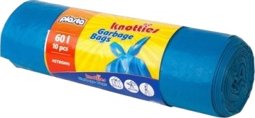 Søppelsekker Plast Knuter 60L 10 Stk