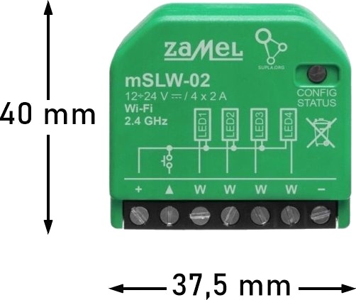 Zamel Wi Fi Styringsenhet 4Xled I Mini Hus Zamel Mslw 02 Spl10000045 Wun