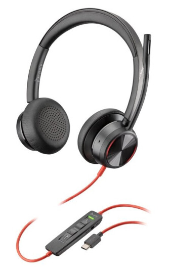 Hp Poly Blackwire 8225 - Blackwire 8200 Series - Hodesett - On-Ear - Kablet - Aktiv Støydemping - Usb-C - Svart - Zoom Certified