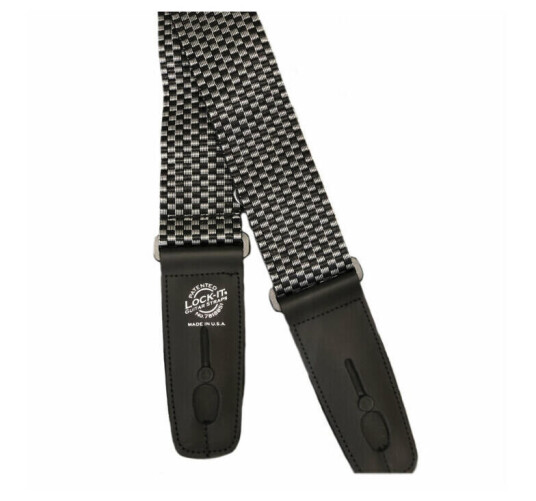 D'Andrea Lock-It Strap 2" Poly ProChecker - Sølv/Svart