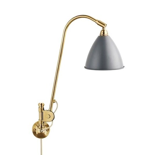 Bestlite BL6 Vegglampe Grå & Messing