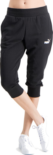Puma Essential Capri Sweatpants, caprijoggebukse dame XS Puma Black Puma Essential Capri Sweatpants, caprijoggebukse dame XS Puma Black