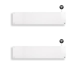 Mill Glass WiFi Gen 3 panelovn 850W (hvit) 2-pack