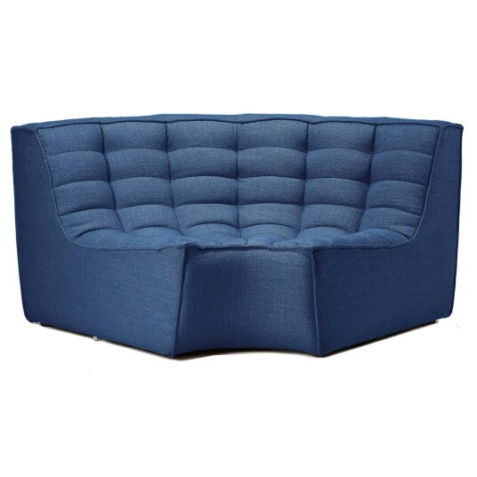Ethnicraft N701 Hjørnesofa rundt hjørne Blue