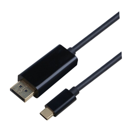 ELETRA USB-C - DISPLAYPORT 1.2 2M KABEL, SVART