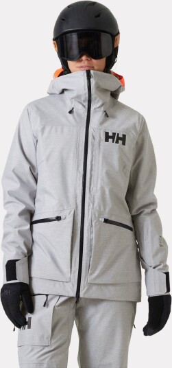 Helly Hansen Dame Powderqueen 3.0 Slitesterk Skijakke Grå M