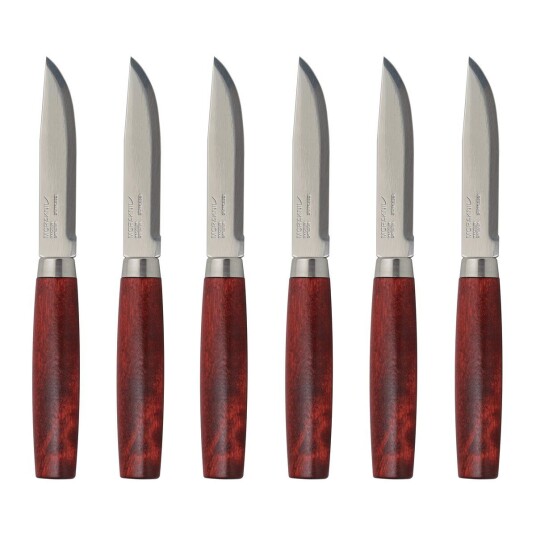 Morakniv Classic Steak Knife 6-stk. Rød