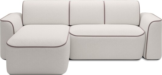Ume 4 seters Sofa med Sjeselong   Hvit