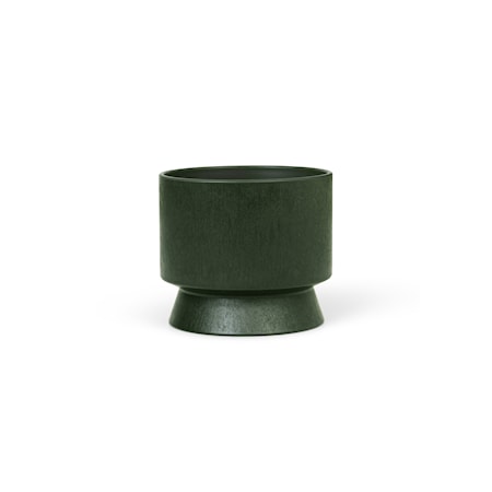 Ro blomsterkrukke Ø12 cm, mørkegrønn Ro blomsterkrukke Ø12 cm, mørkegrønn